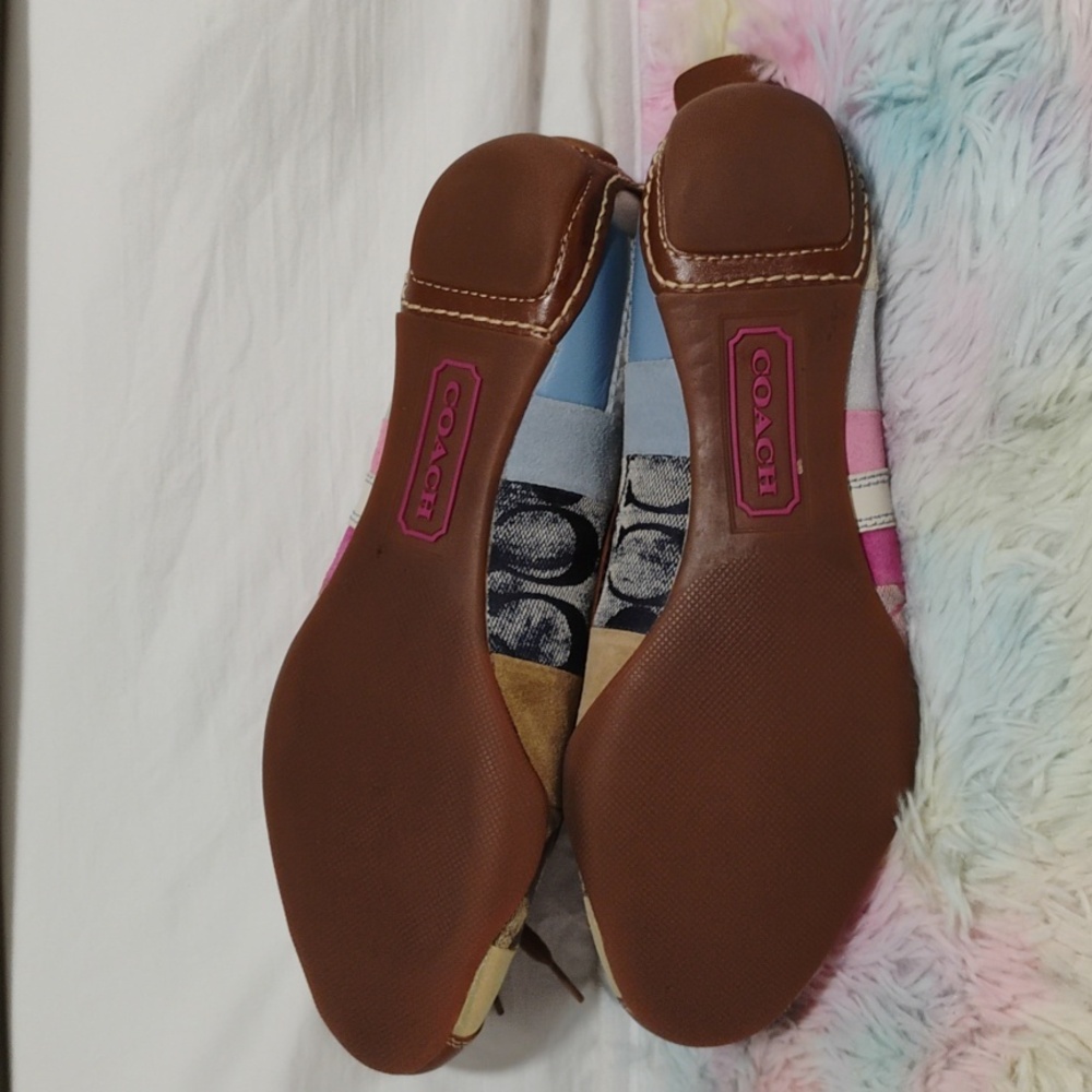 SALE! NWOT Coach Patchwork Jenilee Flats Sz.8.5 No Tags Or Box (X-100 CRATE) - Picture 14 of 16